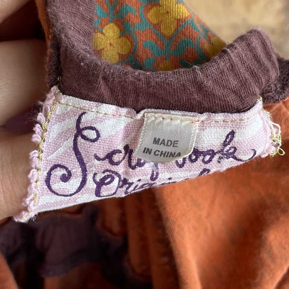 Anthropologie Scrapbook Originals Boho Cottage Core Strapless Maxi Dress Medium‎ - Picture 5 of 7